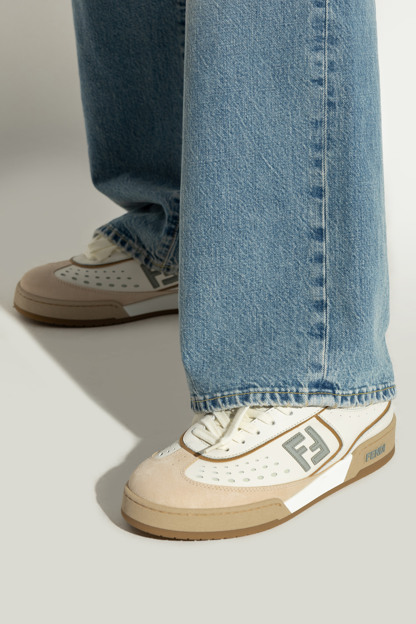 Cream Sneakers Fendi - Vitkac France